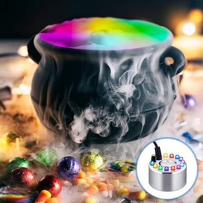 12 Led Ultrasonic Mist Maker Fogger Creates Cool Mist & Colourful Light Perfect For Humidifiers, Fountains Or Halloween Decor Runs Quietly In Water