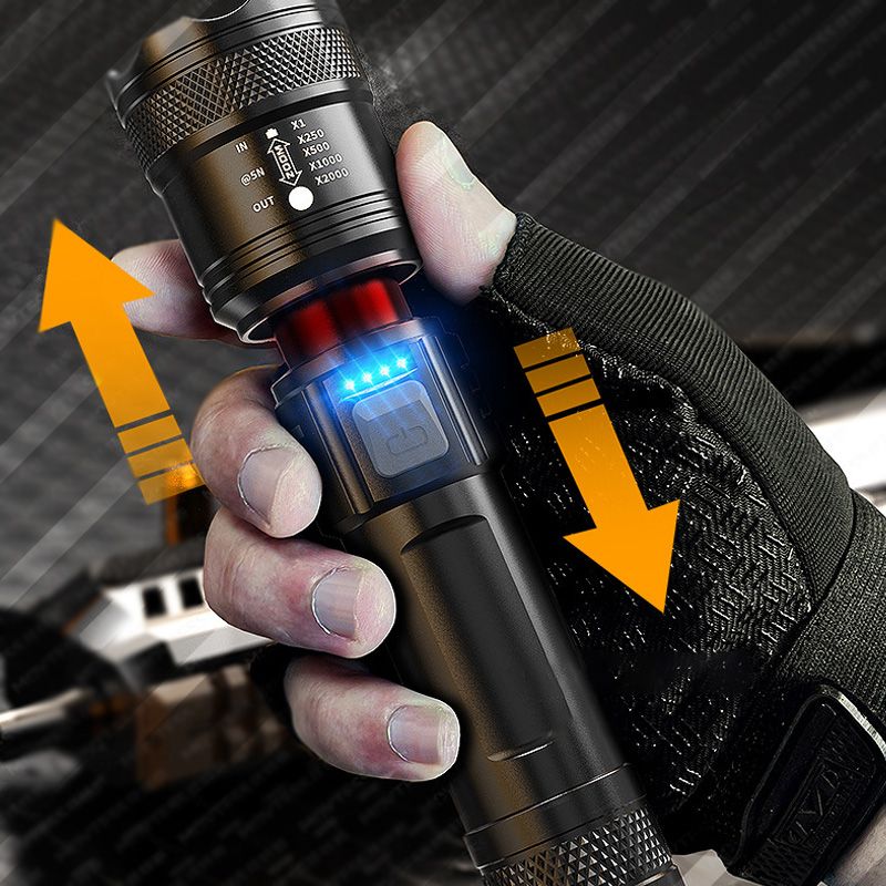 Time Limited Specialsuper Strong Light Zoomable Flashlight