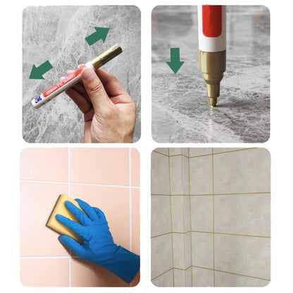 Ceramic Tile Grout Pen Mold Resistant, Waterproof & Permanent Finish