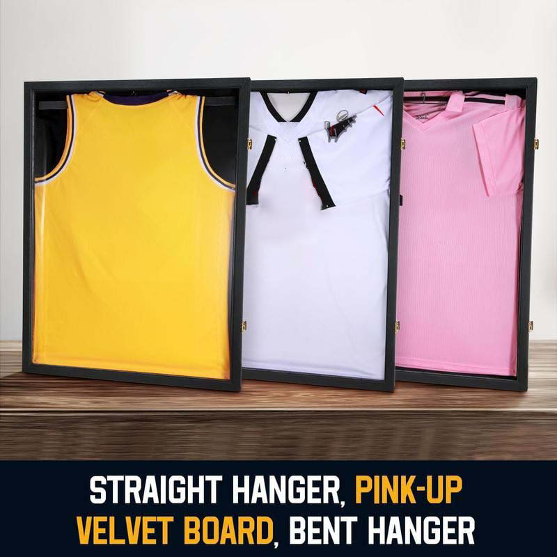 S For A Wooden Jersey Display Frame With Magnetic Door