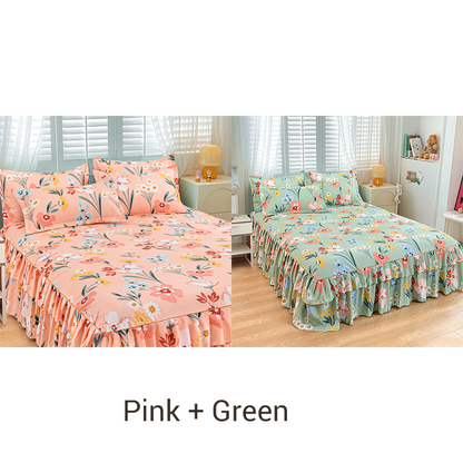 Silky Sleep Blanket Set 3 Piece Luxuriously Soft & Anti Static Bedding Ice Silk For Year Round Comfort
