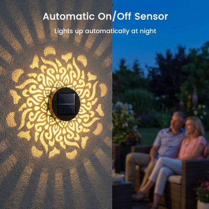 Solar Powered Mandala Projector Light
