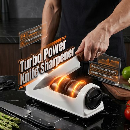 3 Stage Electric & Manual Knife Sharpener