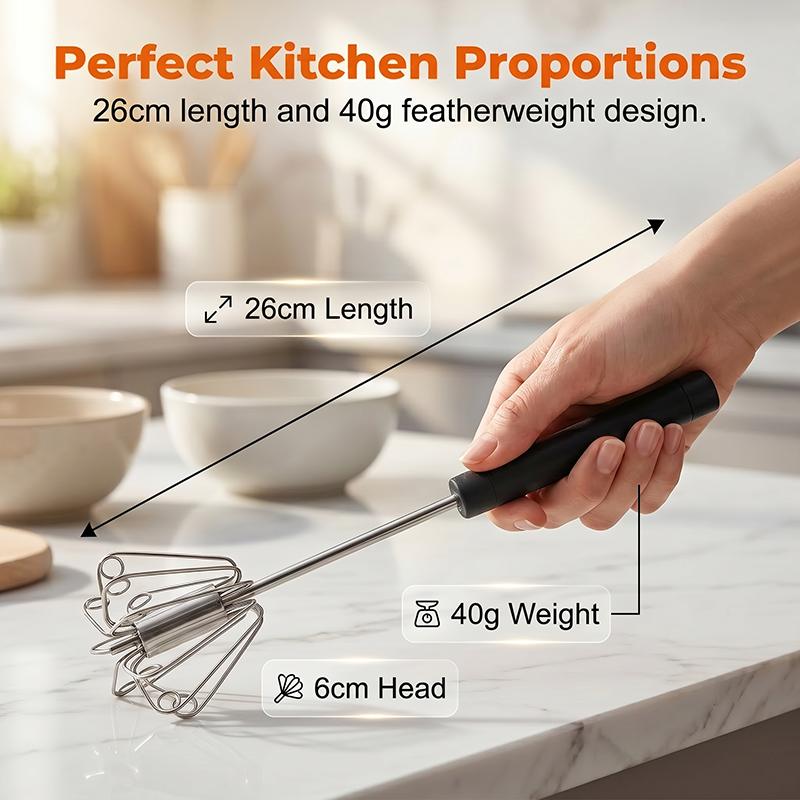 Stir Eggs, Cream, And Dough Effortlessly. Versatile Stainless Steel Egg Beater Hands Free, Easy To Use