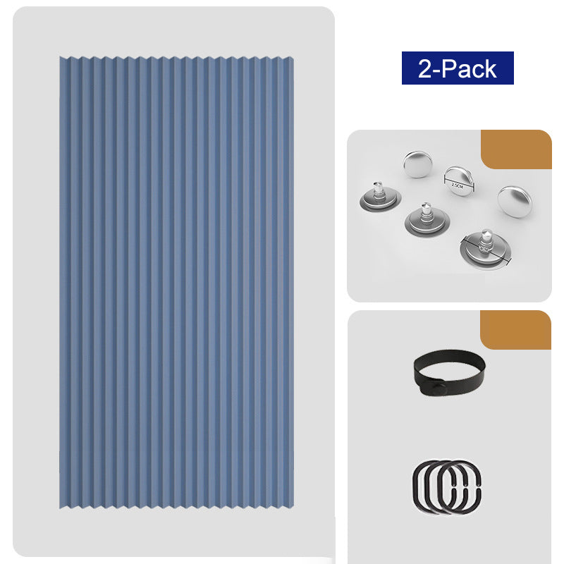 No Drill Magnetic Accordion Door Curtain