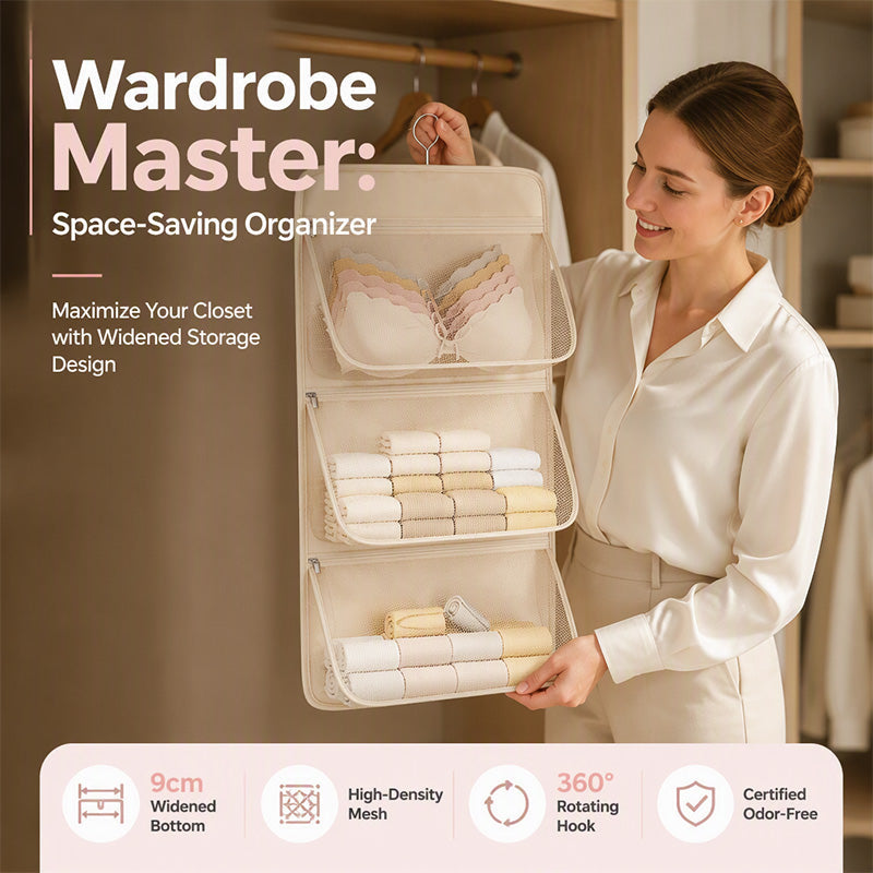 Multi Layer Mesh Storage Hanging Bag