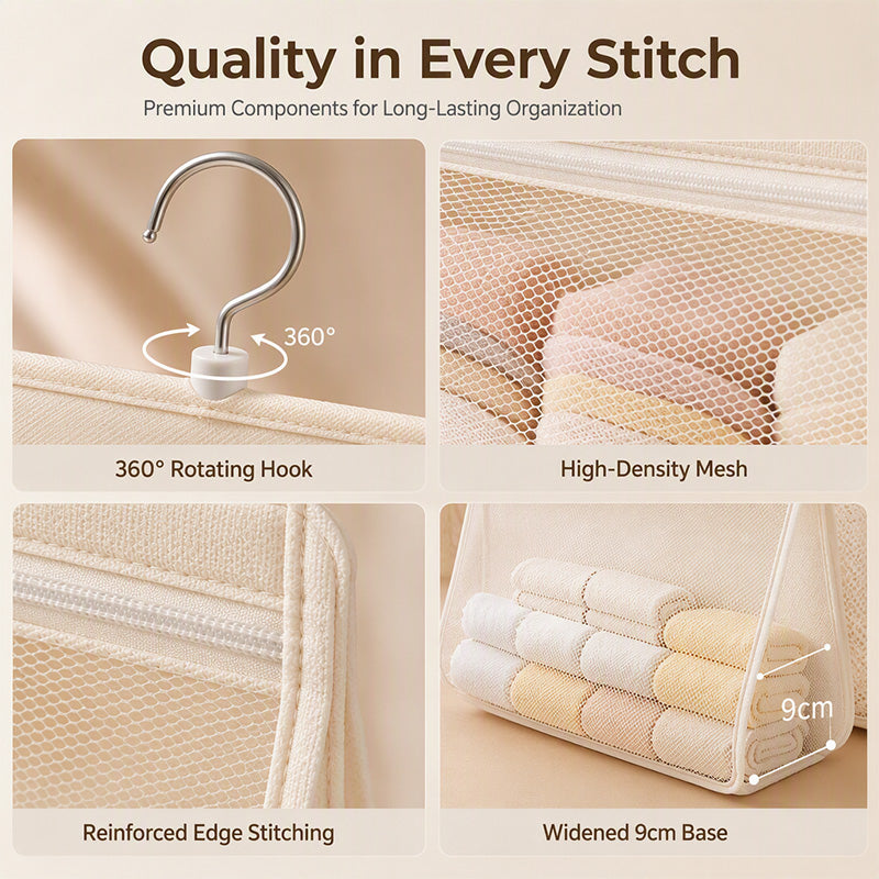 Multi Layer Mesh Storage Hanging Bag