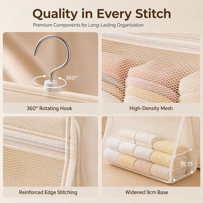 Multi Layer Mesh Storage Hanging Bag